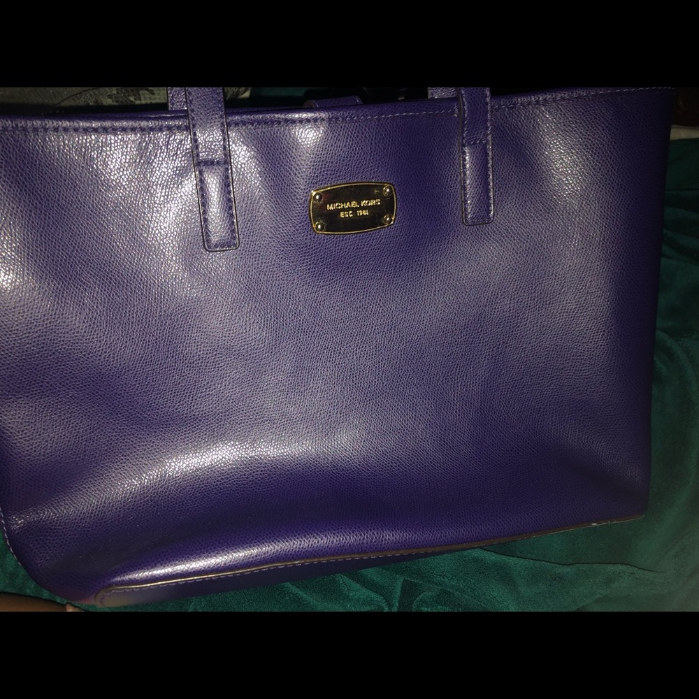 Michael Kors navy/blue tote